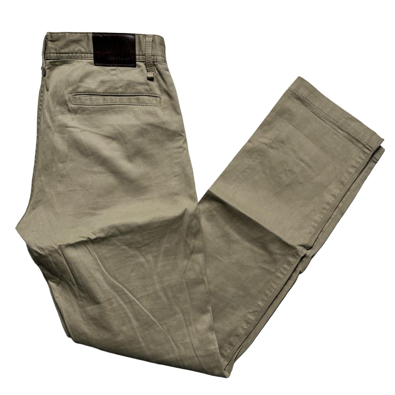 Hugo Boss Orange Khaki Sand Chino Trousers (32W)
