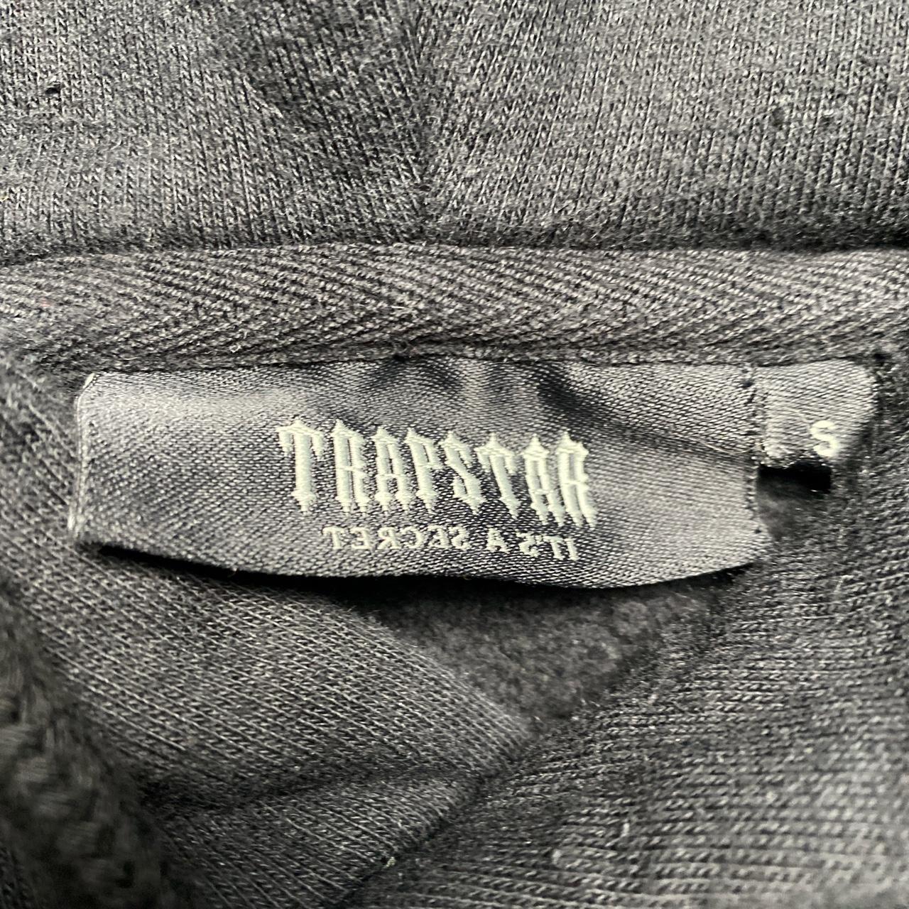 Traptar London Black Chenille French Red White and Blue Hoodie
