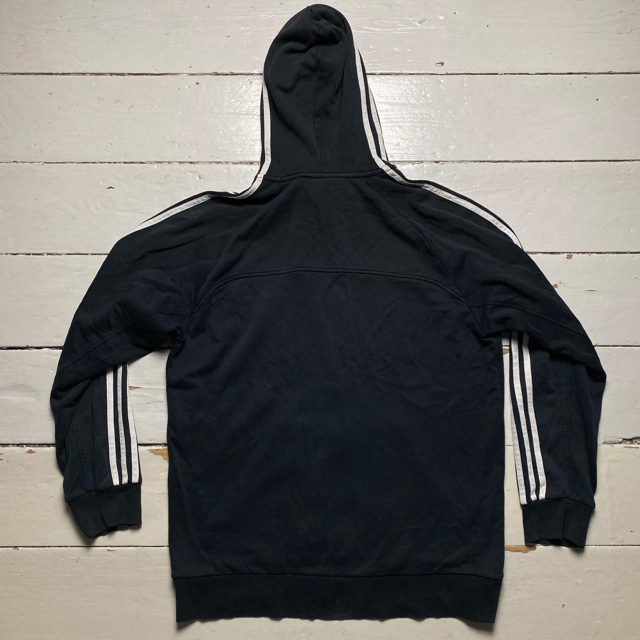 Adidas Performance Essentials Black and White Hoodie