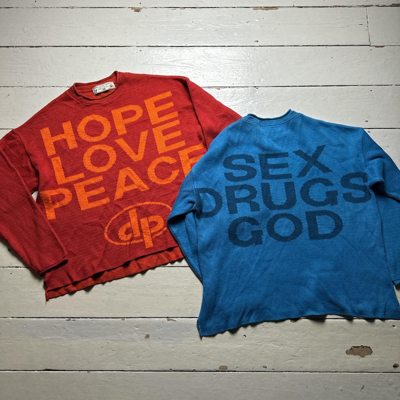 Daniel Poole Vintage Jumpers Blue and Orange
