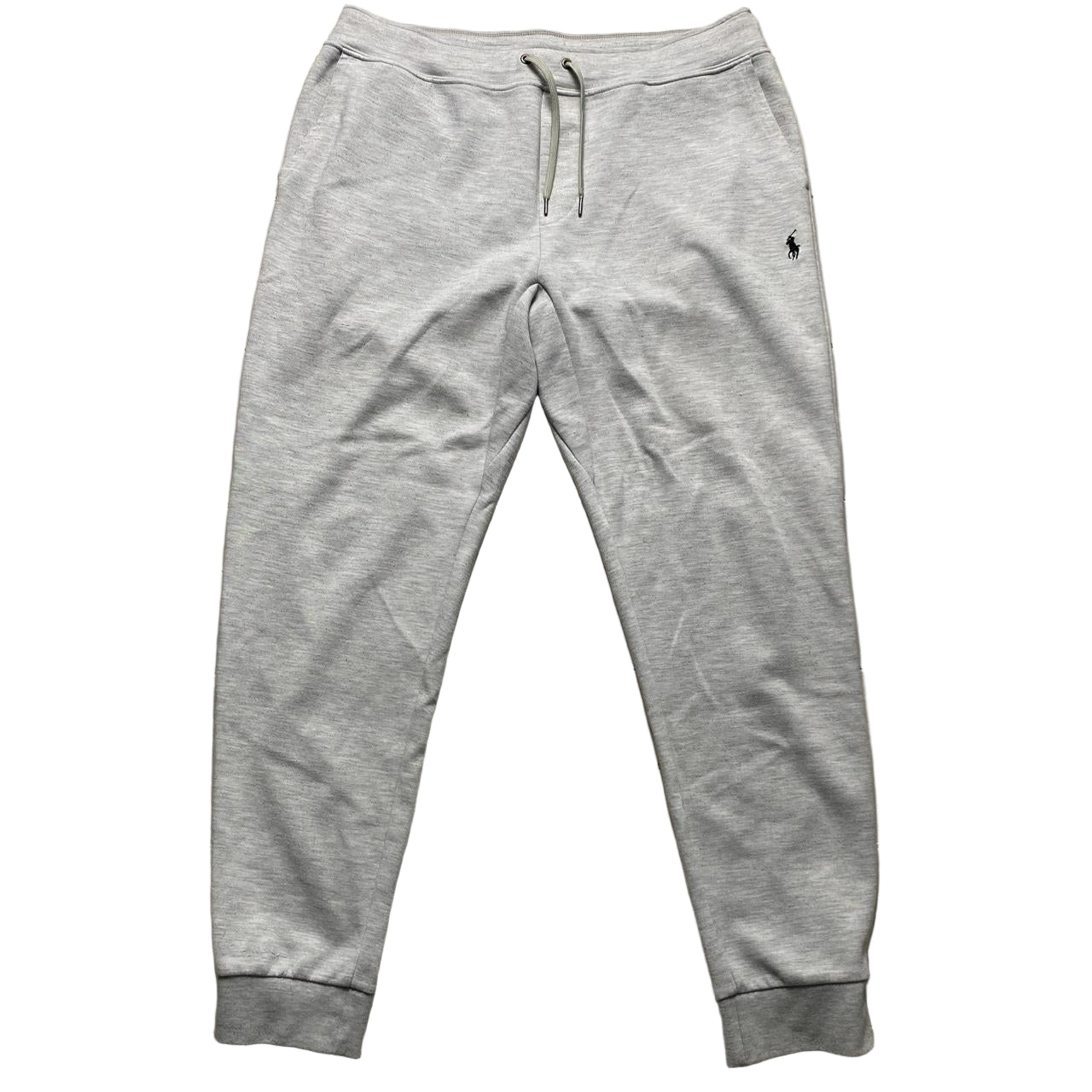 Ralph Lauren Polo Heather Grey and Black Pony Newer Season Full Tracksuit (L/XL)