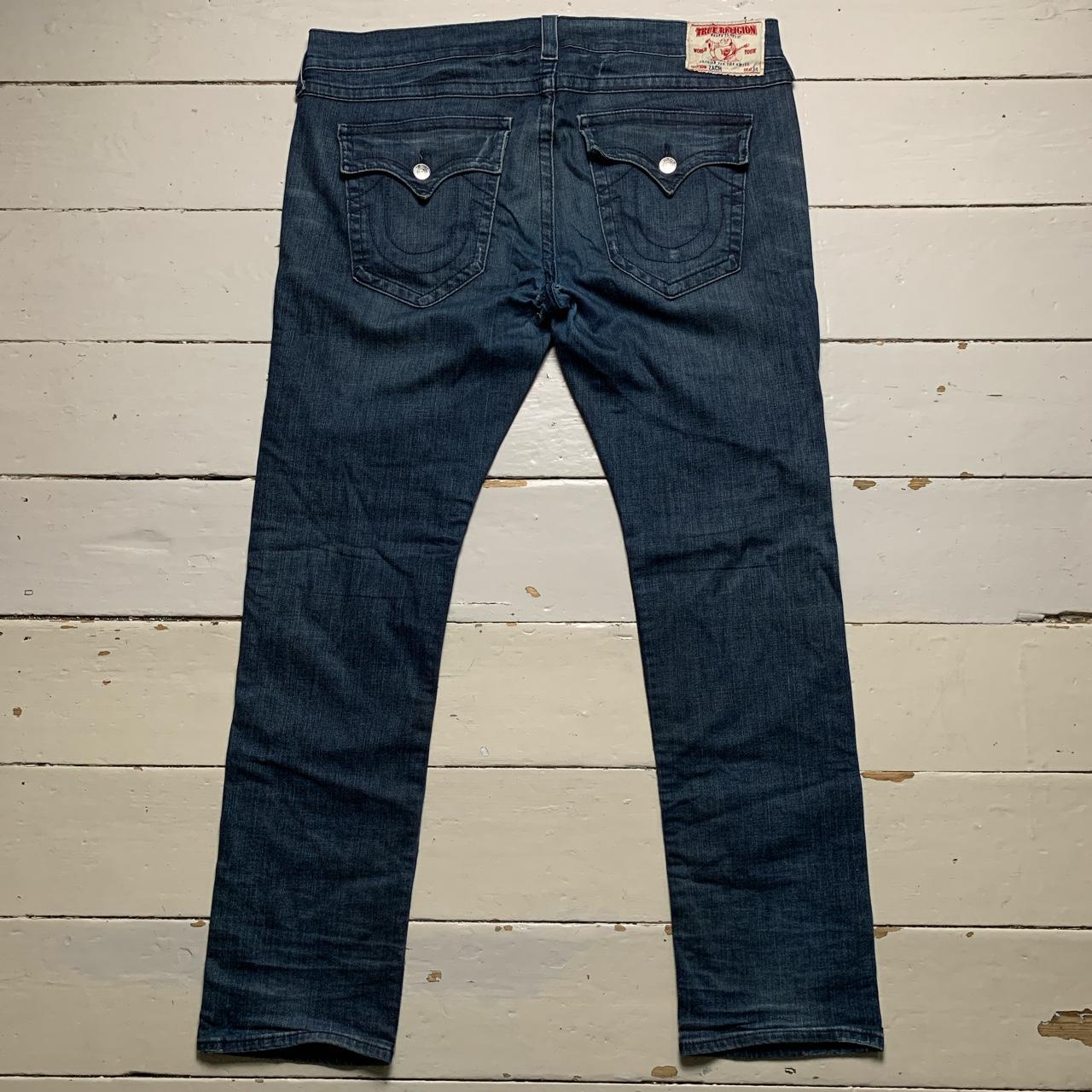 True Religion Zach Blue Stitch Jeans