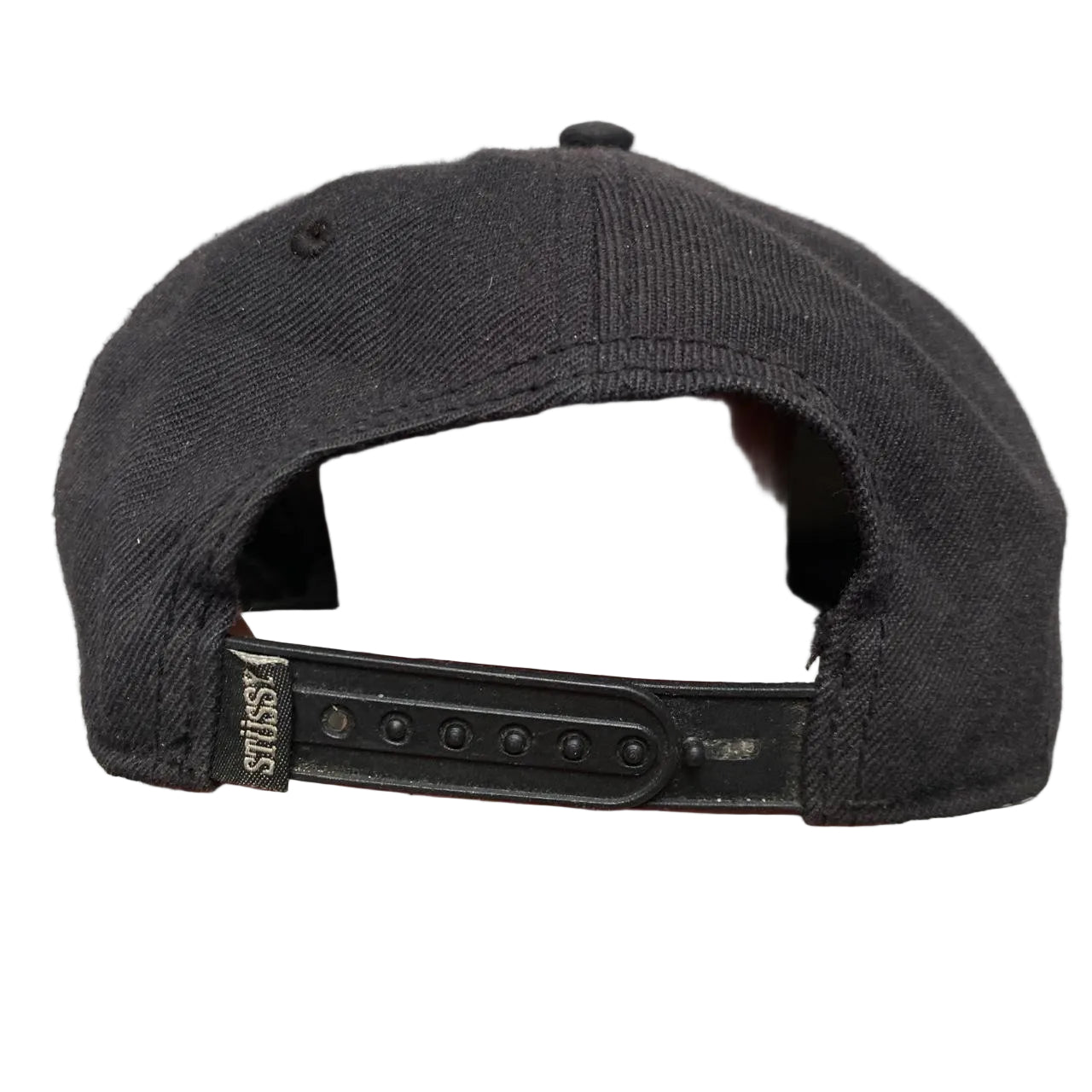 Stussy Vintage 90’s Green Brim Black and White Snapback Cap