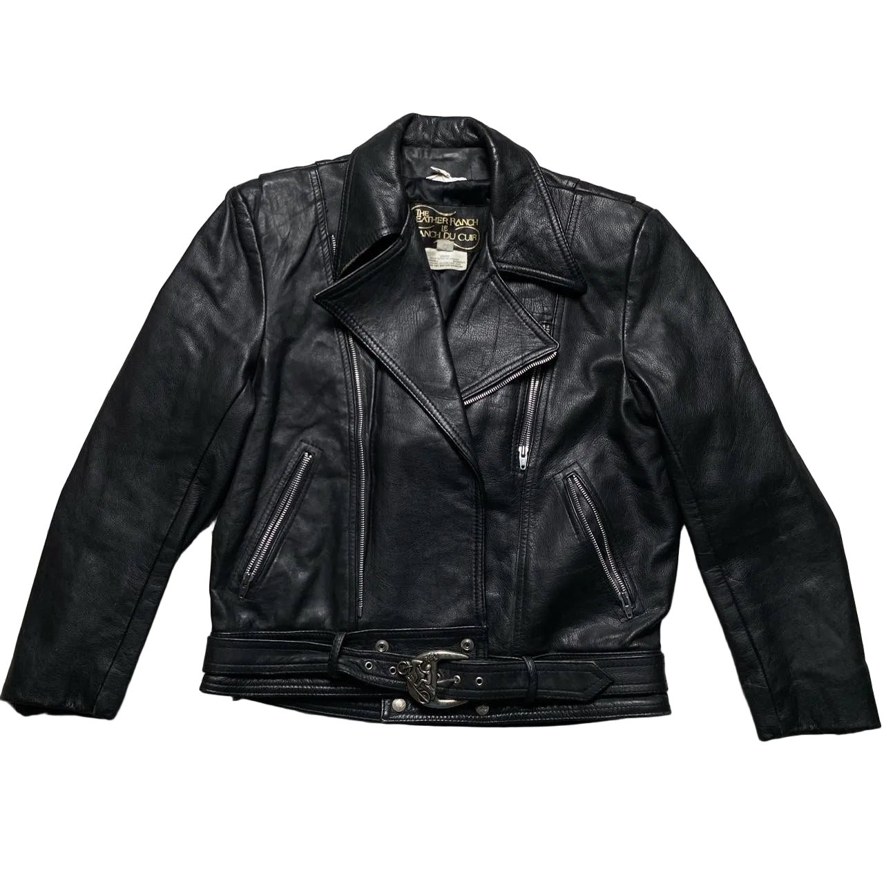 The Leather Ranch Motorbiker Leather Jacket (XL)