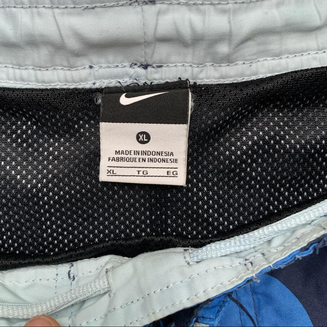 Nike Floral Swim Shorts Navy Blue (XL)