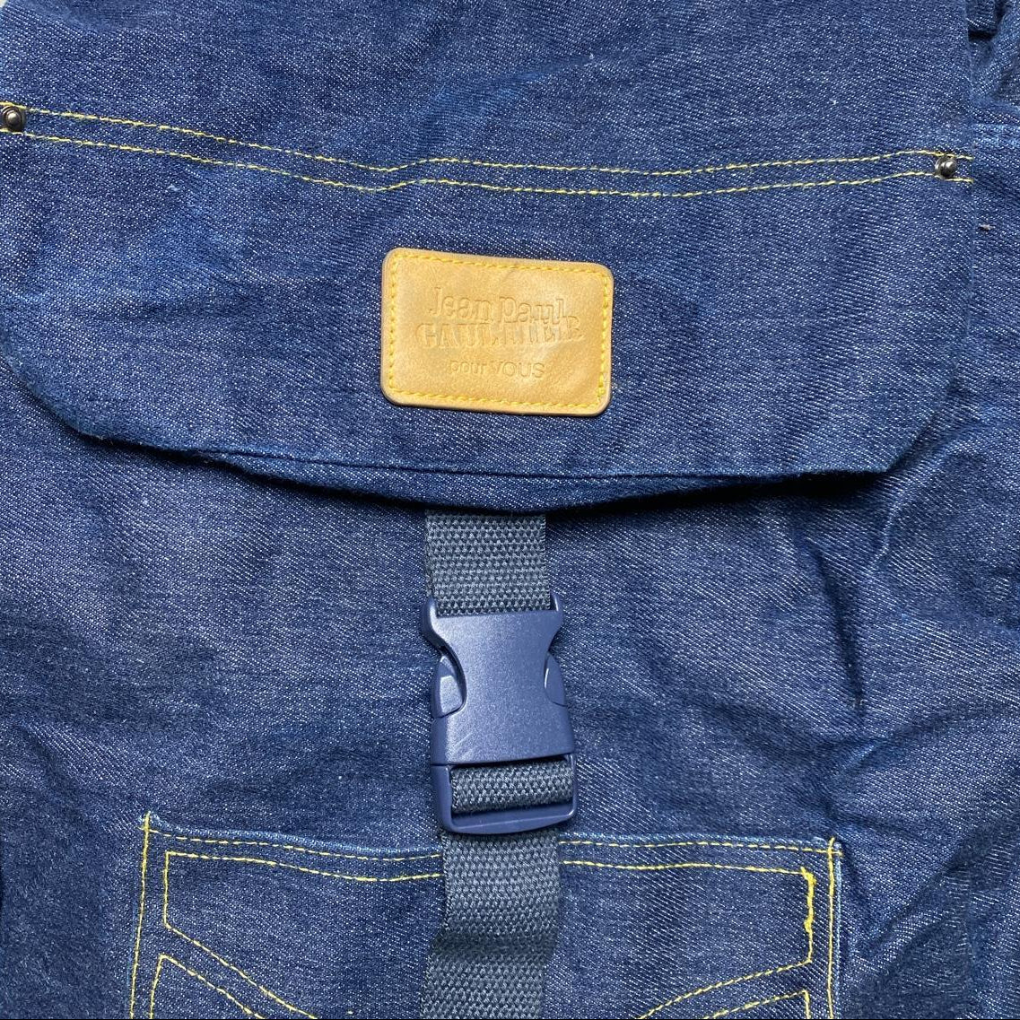 Jean Paul Gaultier Denim Backpack Rucksack Bag
