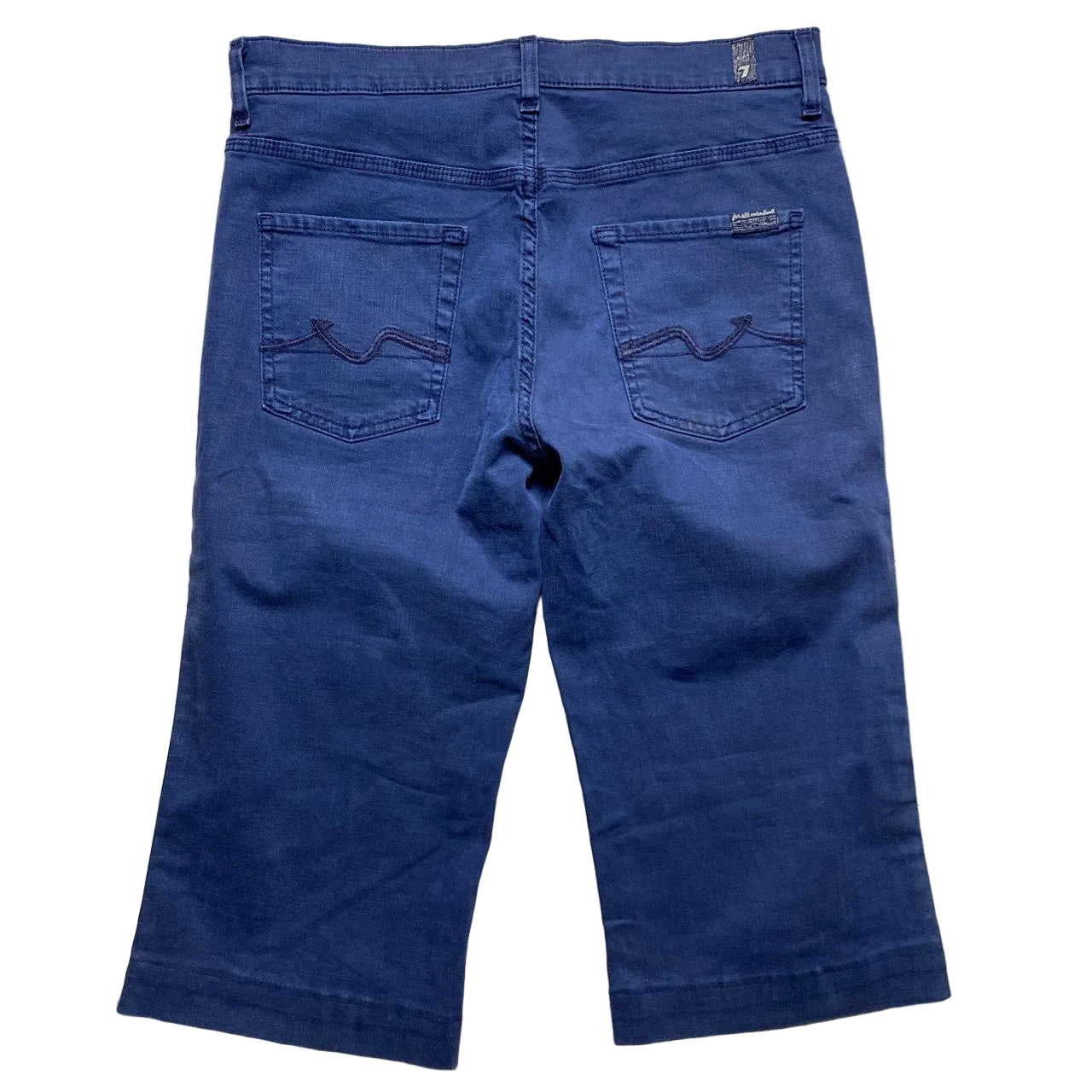 7 For All Mankind Navy Short Jean Jorts (30W)