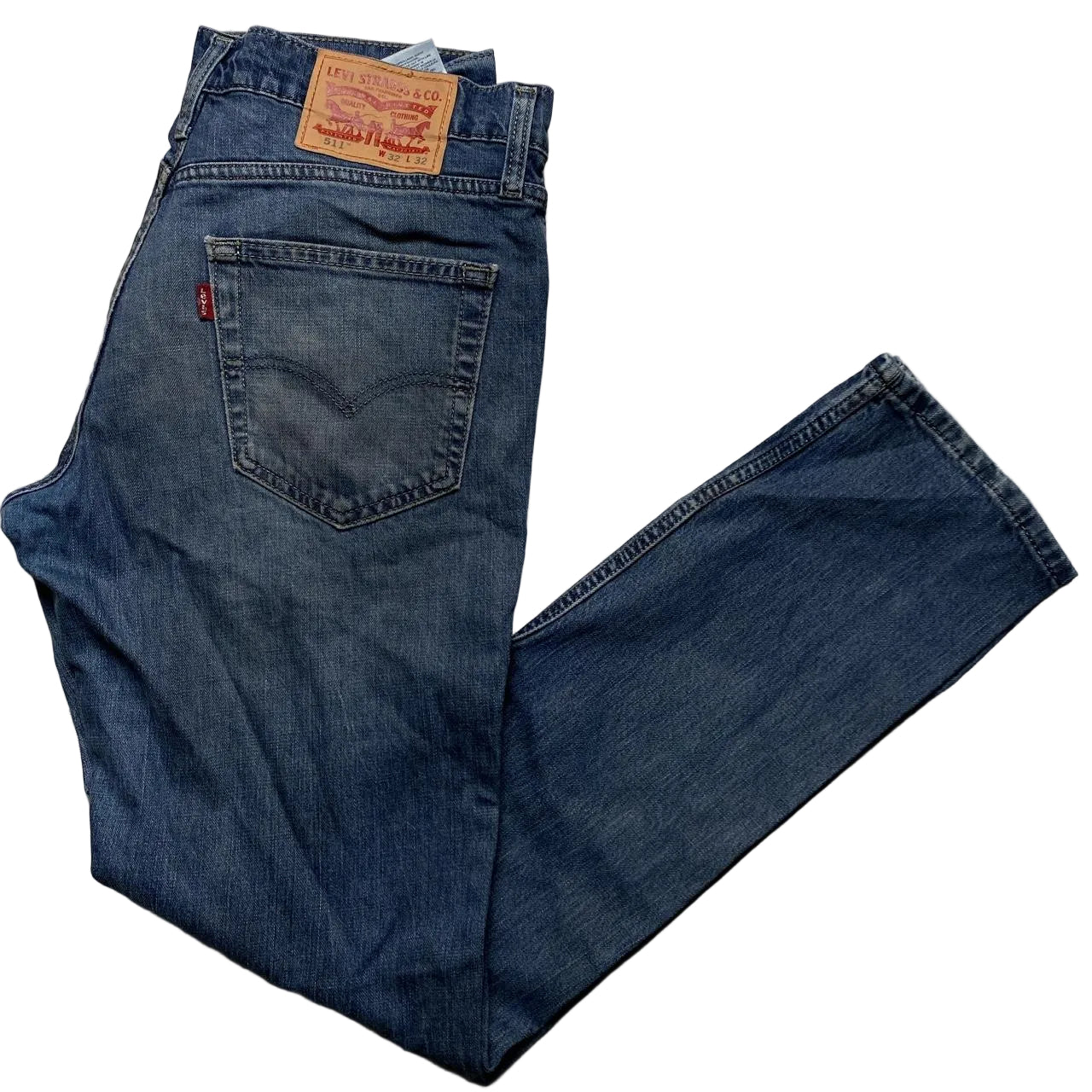 Levis 511 Blue Stonewashed Jeans (32W)