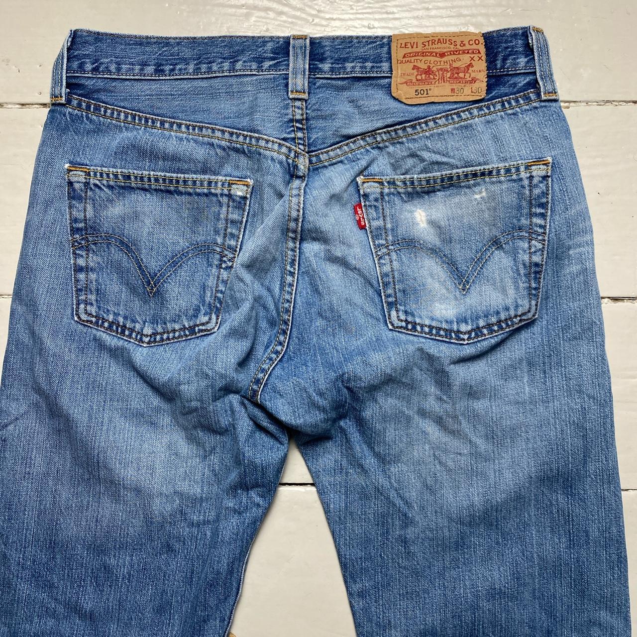 Levis 501 Light Blue Vintage Jeans