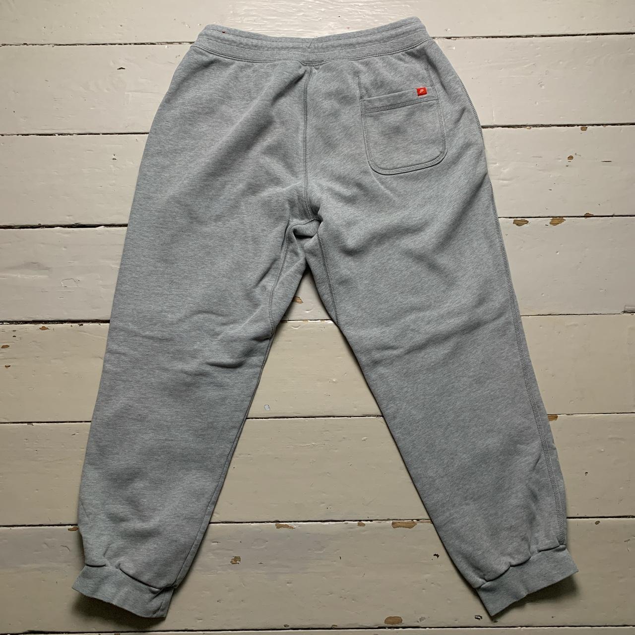 Nike Grey and Blue Vintage Baggy Joggers