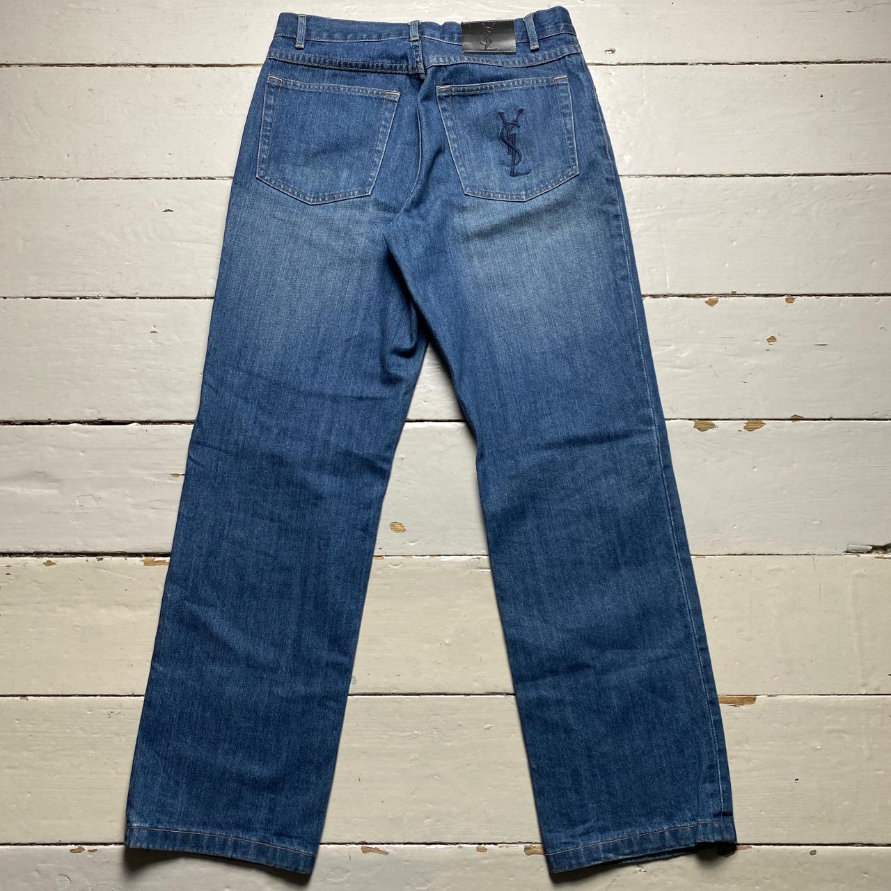 YSL Vintage Yves Saint Laurent Navy Baggy Jeans