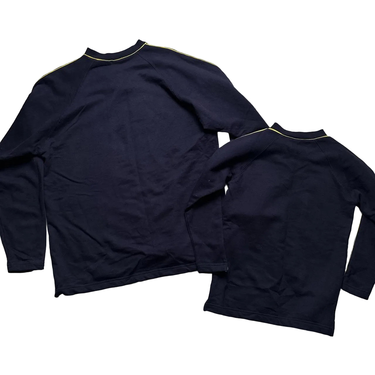 Arsenal Vintage 90βs Gunners Navy and Yellow Jumper (XS/XL)