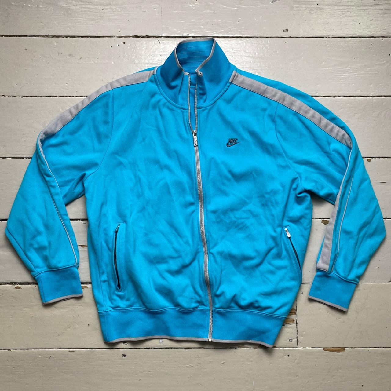 Nike Swoosh Light Blue Vintage Tracksuit Jacket
