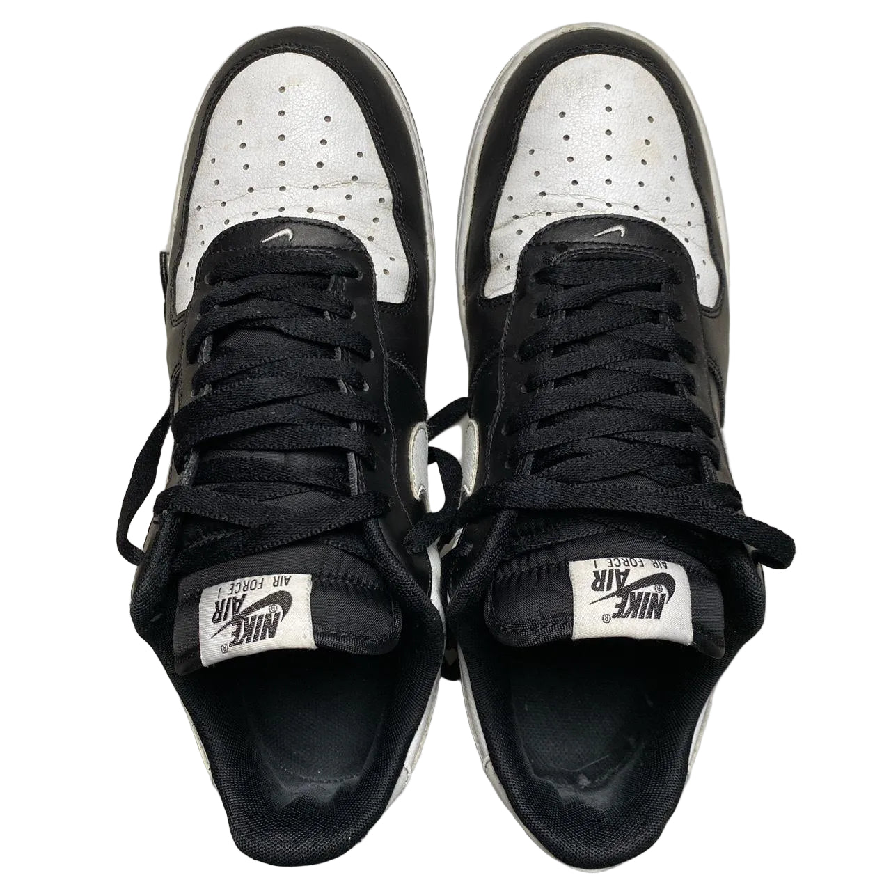 Nike Air Force 1 White and Black (UK 10)