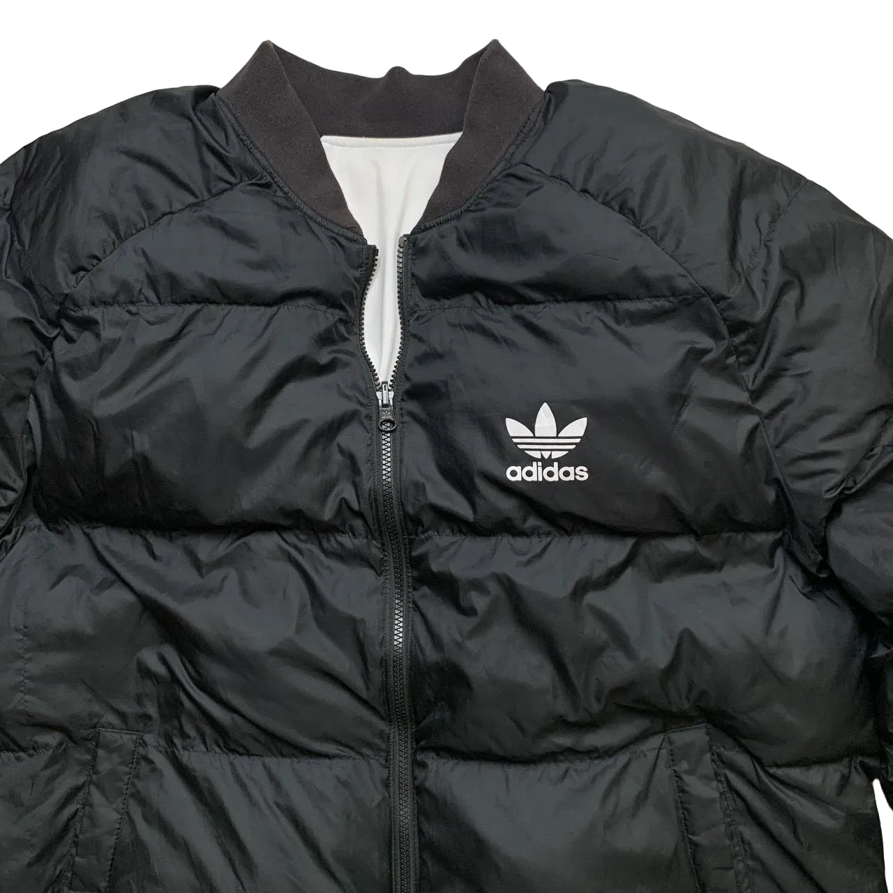 Adidas Bomber Puffer Bubble Reversible Coat (XL)