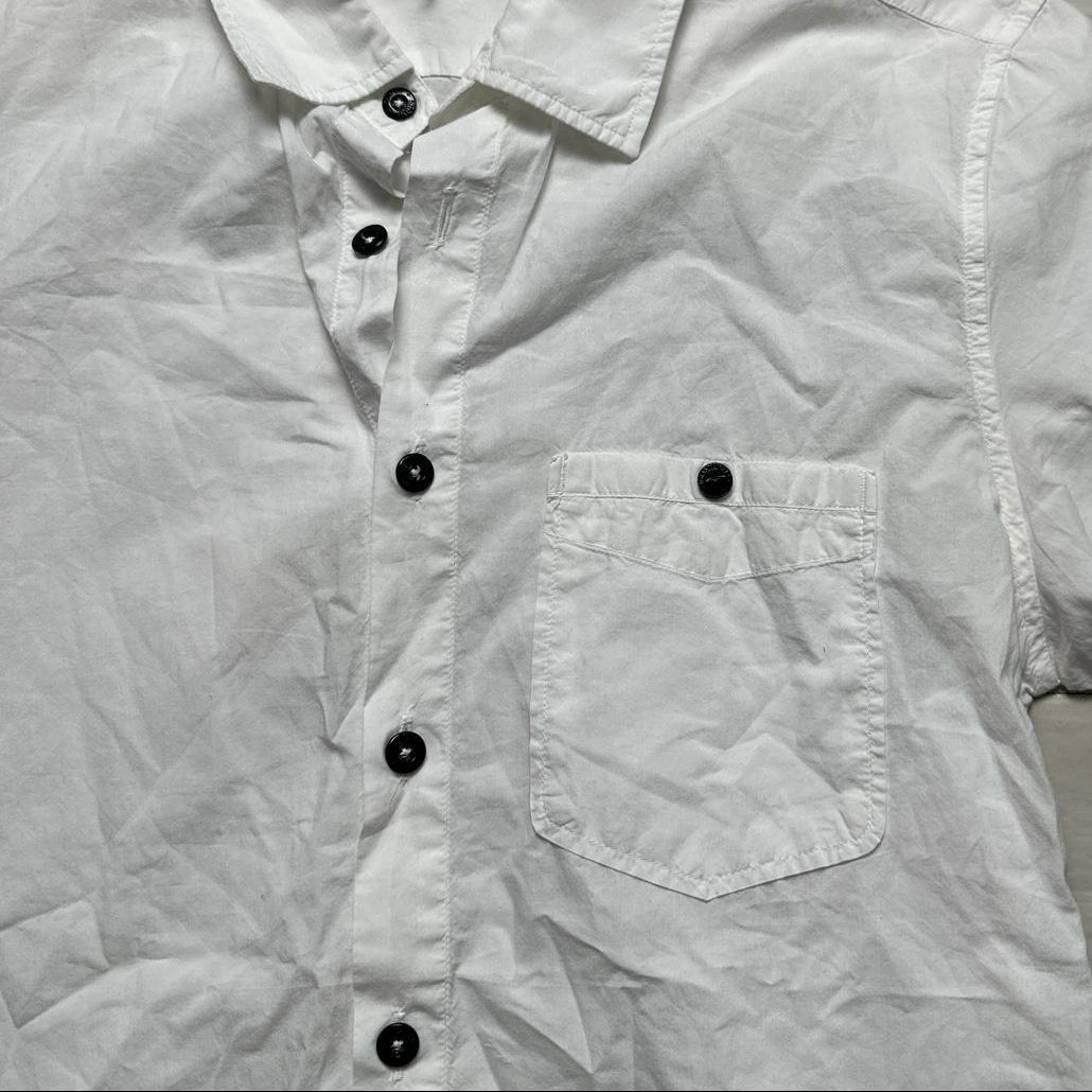 Stone Island White Short Sleeve Shirt (M)