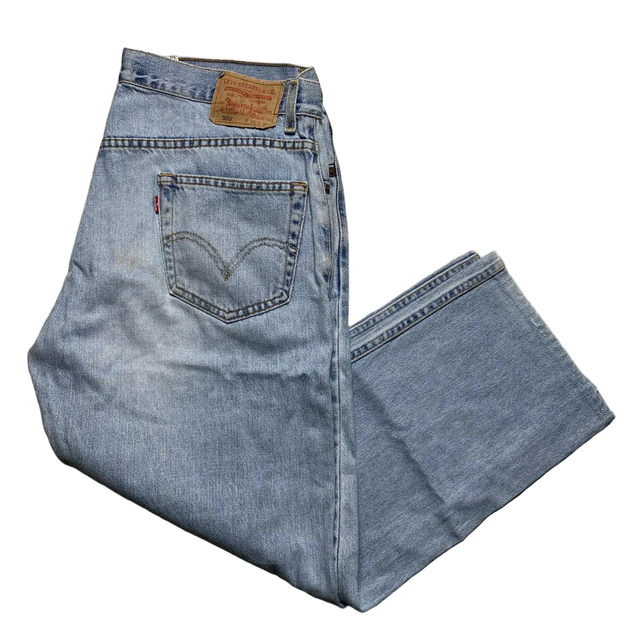 Levis 505 Light Blue Vintage Baggy Jeans (36W)