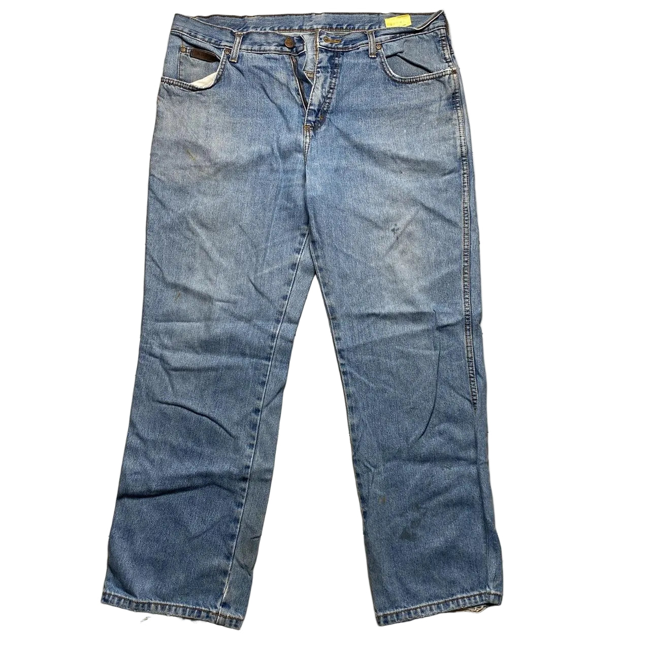 Wrangler Distressed Light Blue Jeans (36W)