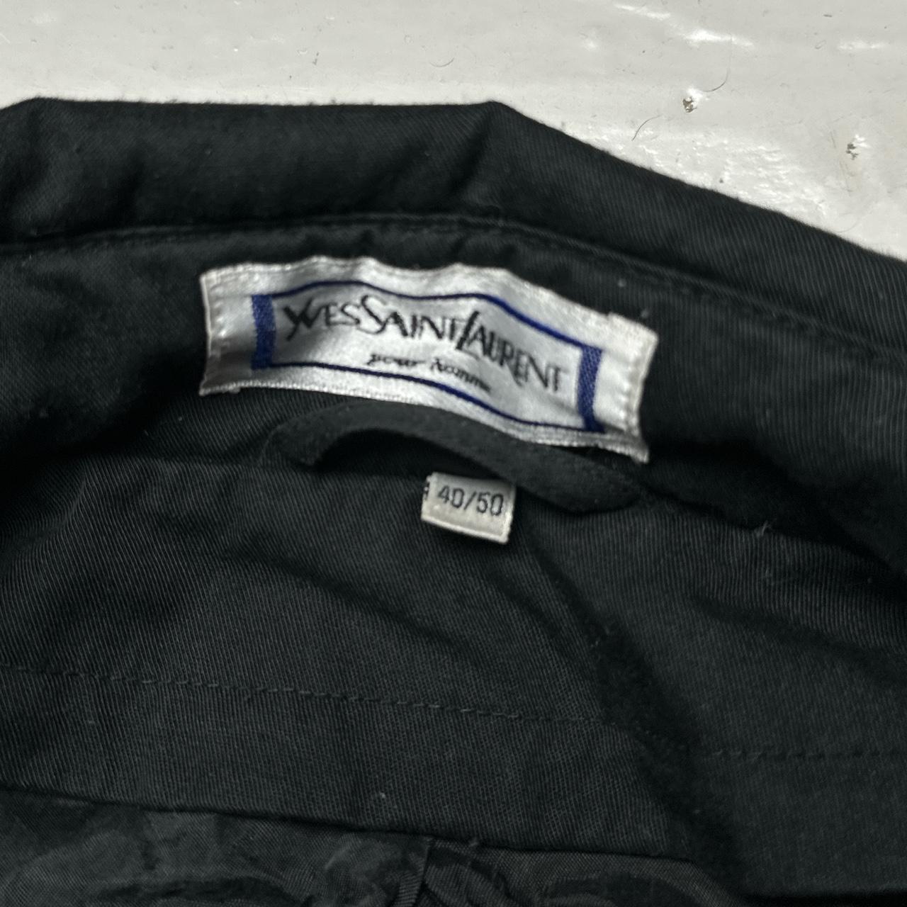 YSL Yves Saint Lauren Vintage 90’s Trench Coat Black