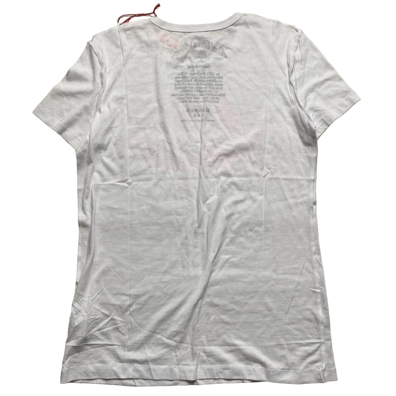 Fiorucci Angels White and Pink Short Sleeve T Shirt (M)