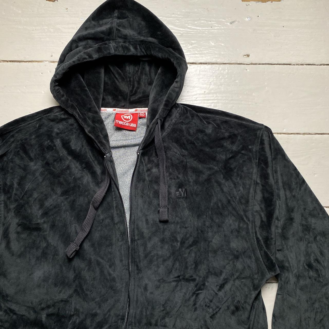 Mecca USA Vintage 90’s Velour Black Full Tracksuit