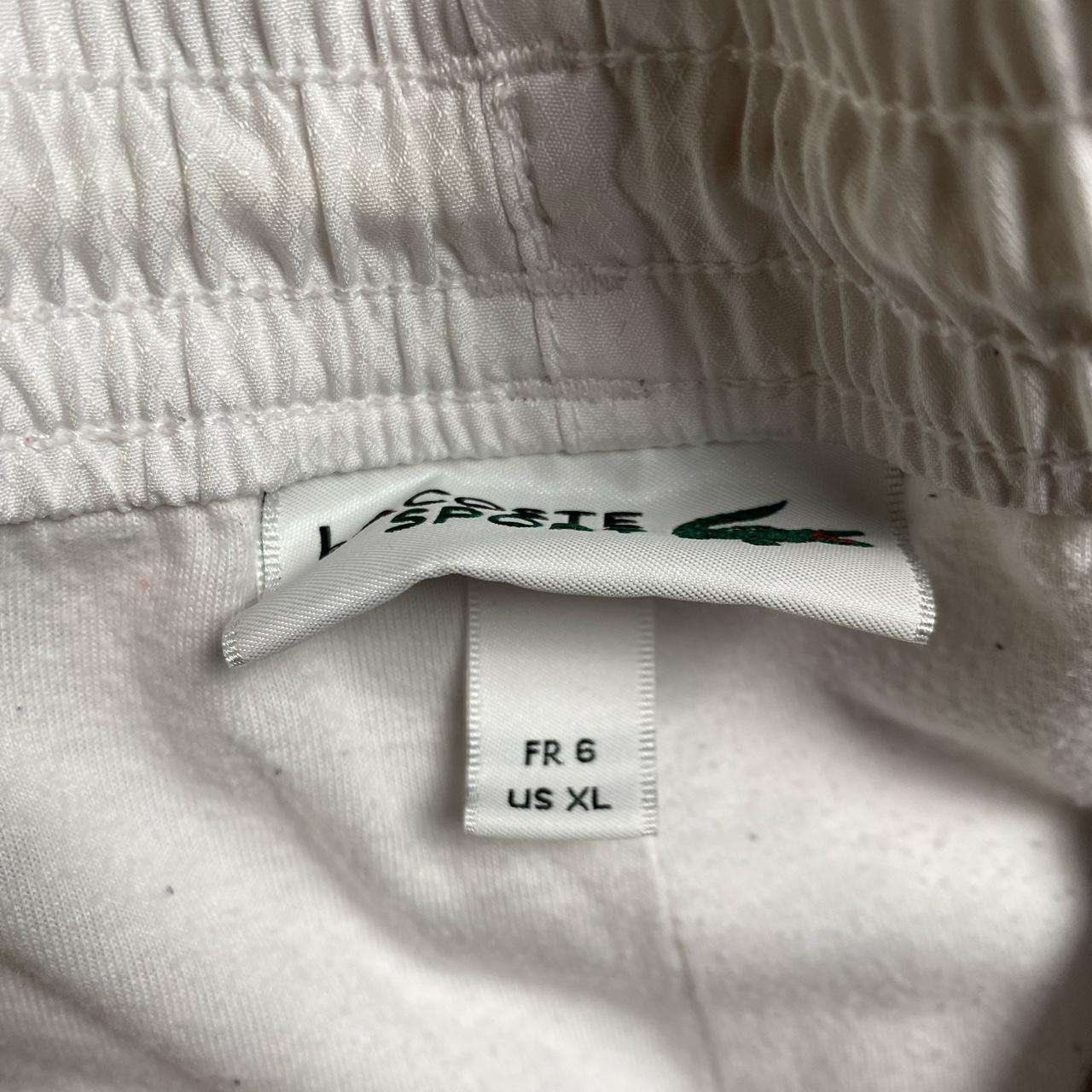 Lacoste White Blue and Navy Shell Swim Shorts