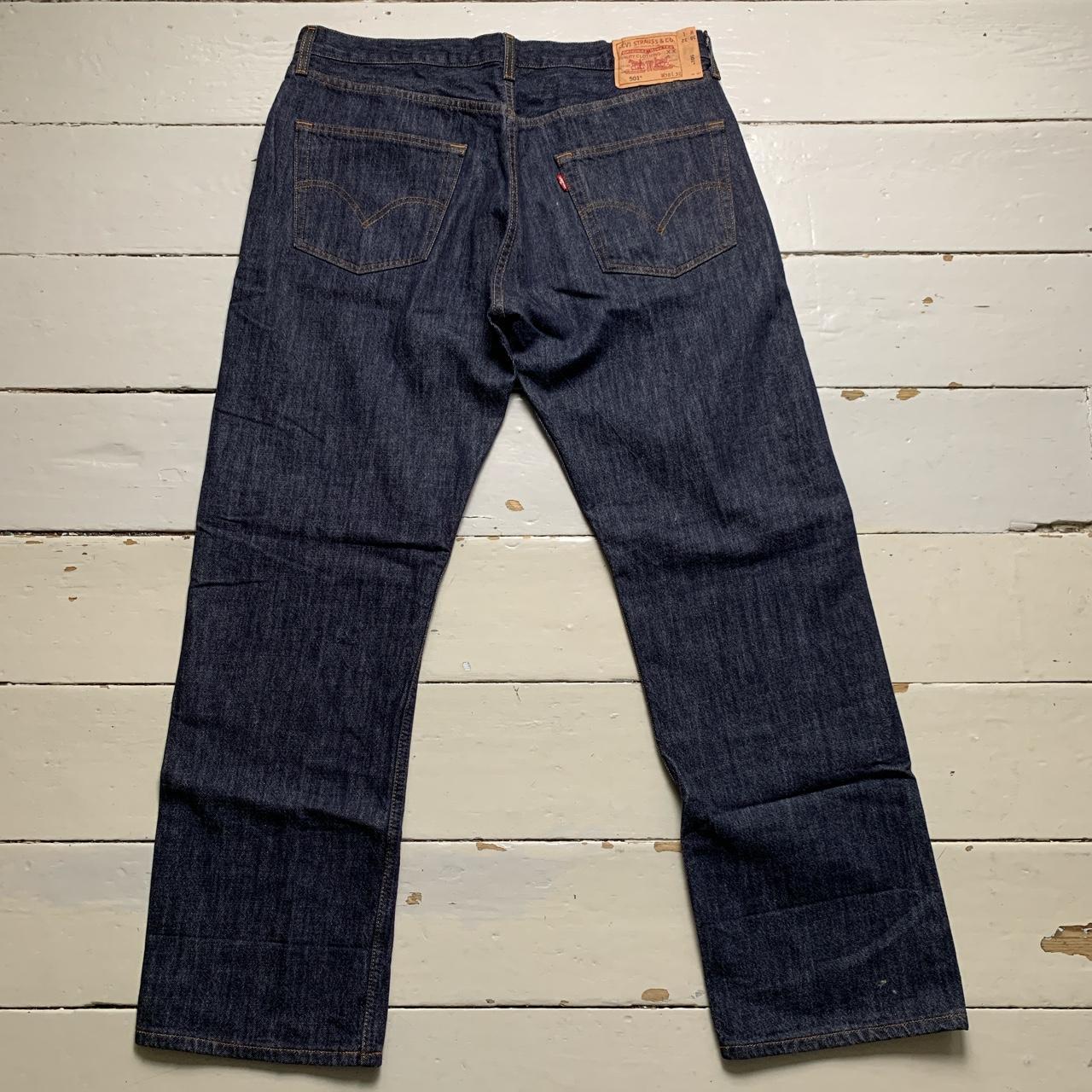 Levis 501 Vintage Baggy Navy Jeans