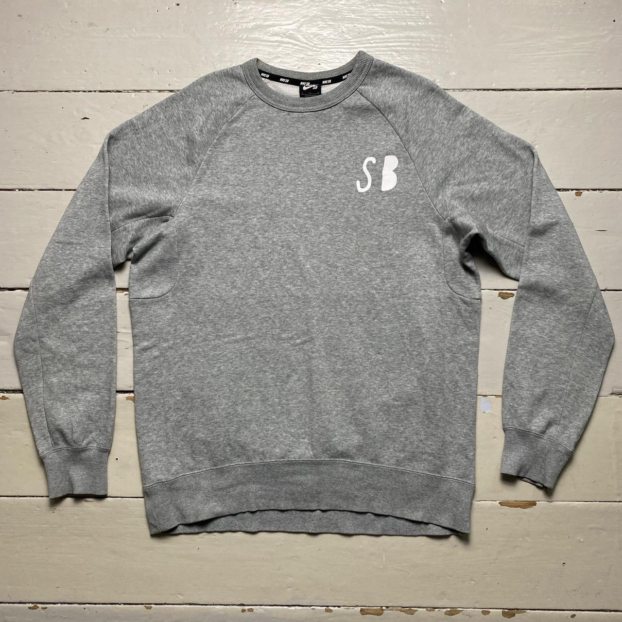 Nike SB Grey and White Jumper
