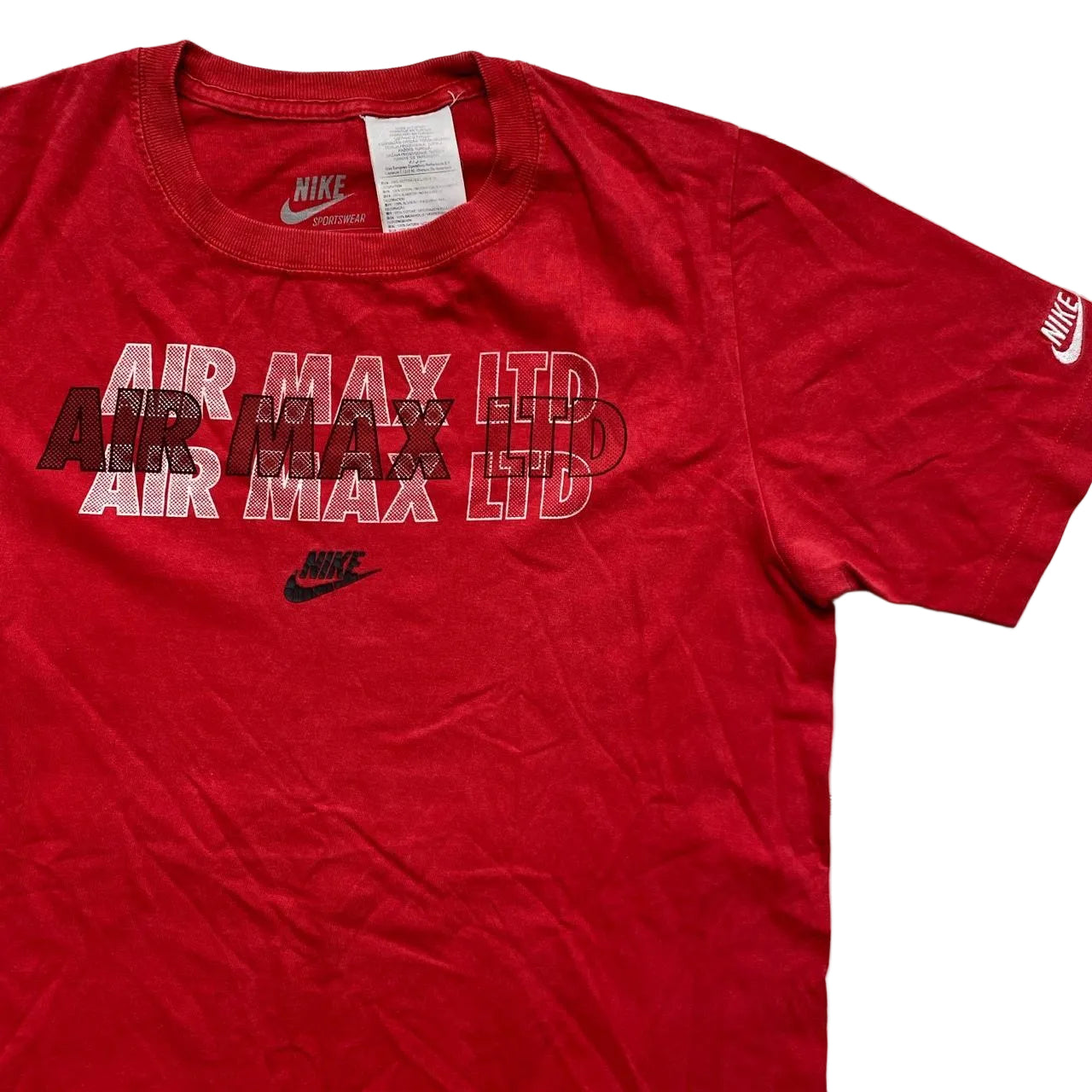 Nike Air Max LTD Red White and Black T Shirt (M)