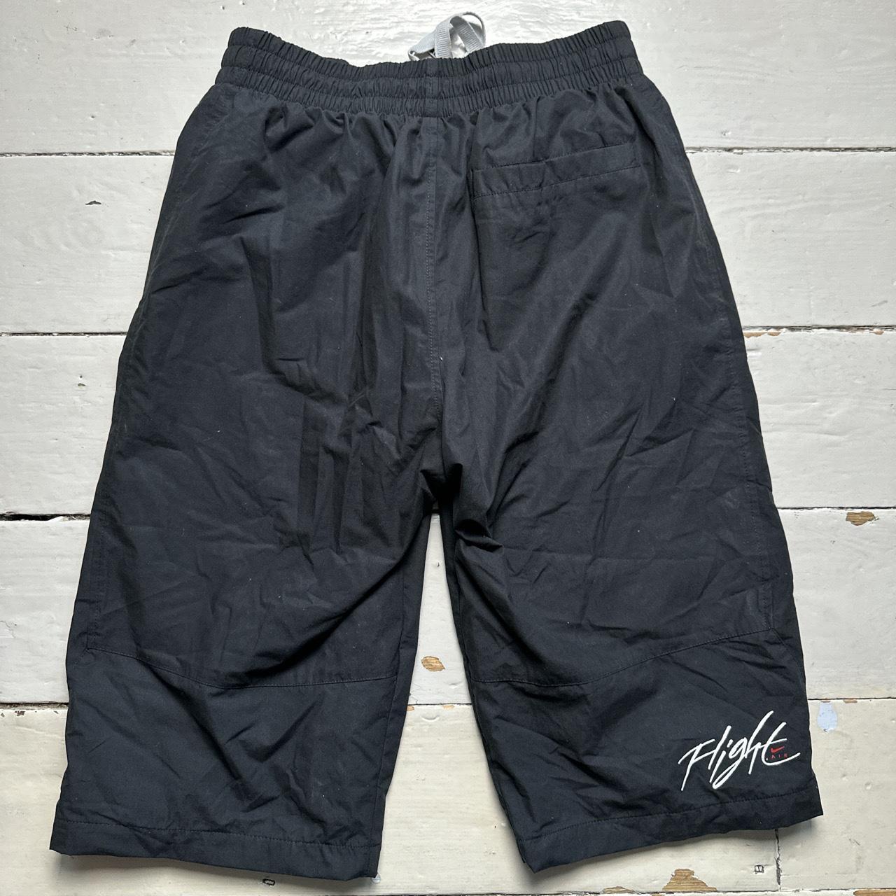 Nike Air Flight Black and White Shell Track Pant Shorts