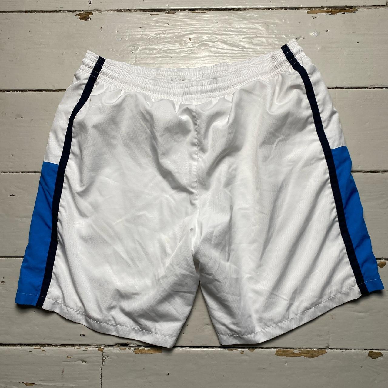 Lacoste White Blue and Navy Shell Swim Shorts