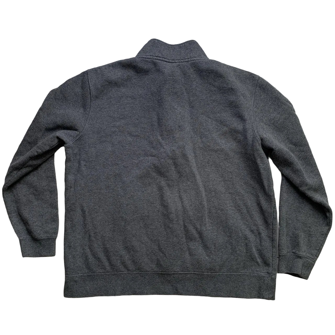 Nike Swoosh Grey and White Zip Jumper (XL)