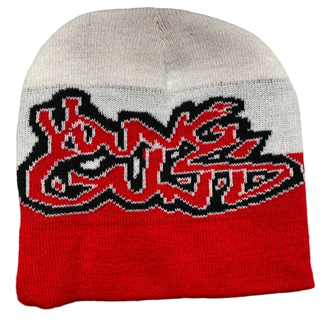 Arsenal Young Guns Graffiti Mens Beanie Hat Red White and Black