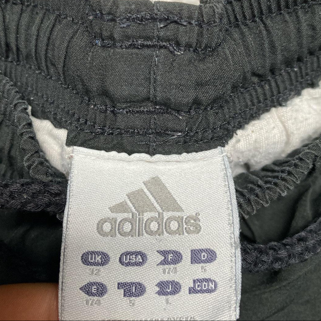 Adidas Black and White Shell Trackpant Bottoms (32W)
