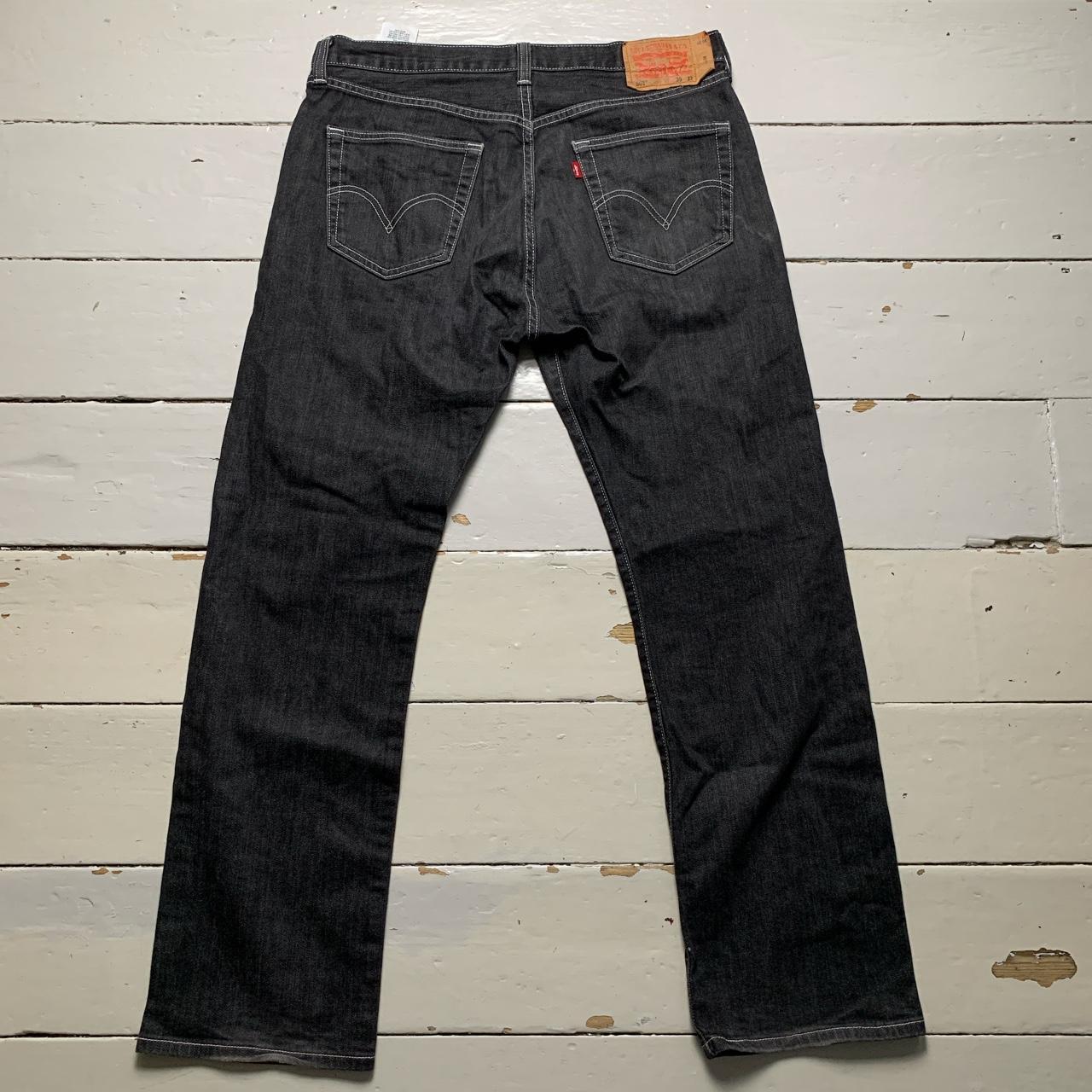 Levis 501 Baggy Grey and White Contrast Stitch Jeans