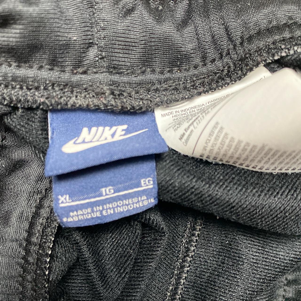 Nike Black and White Baggy Track Pants Joggers (XL)