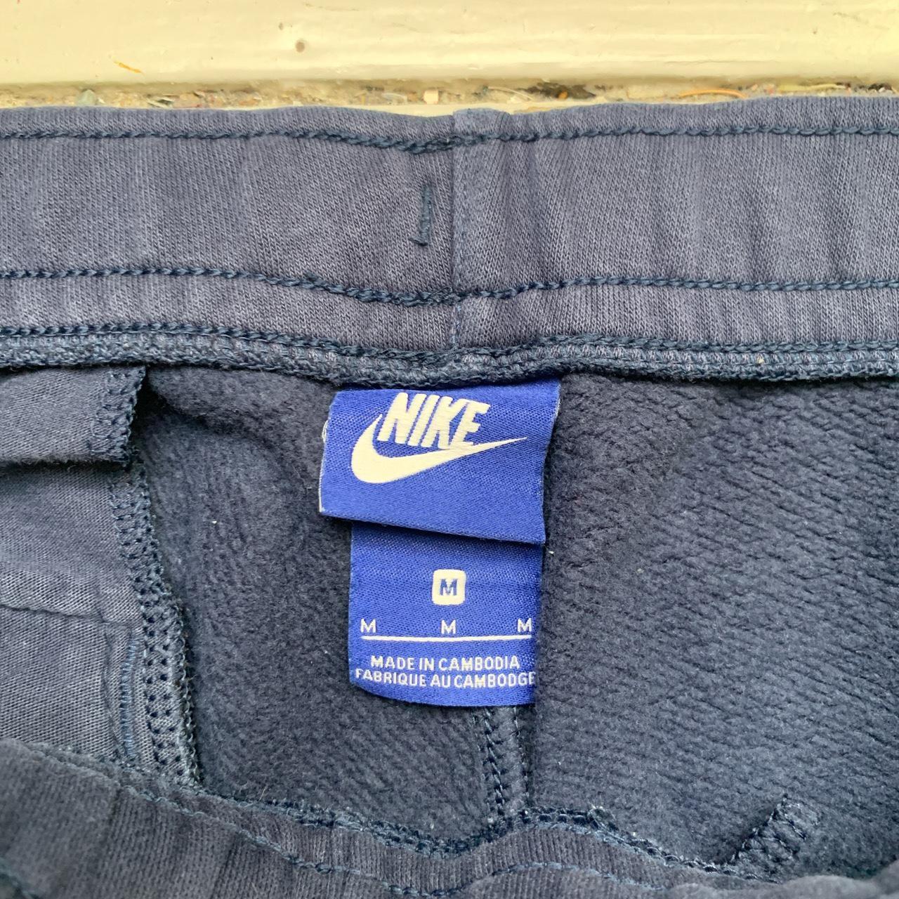 Nike Club Spellout Navy and White Joggers