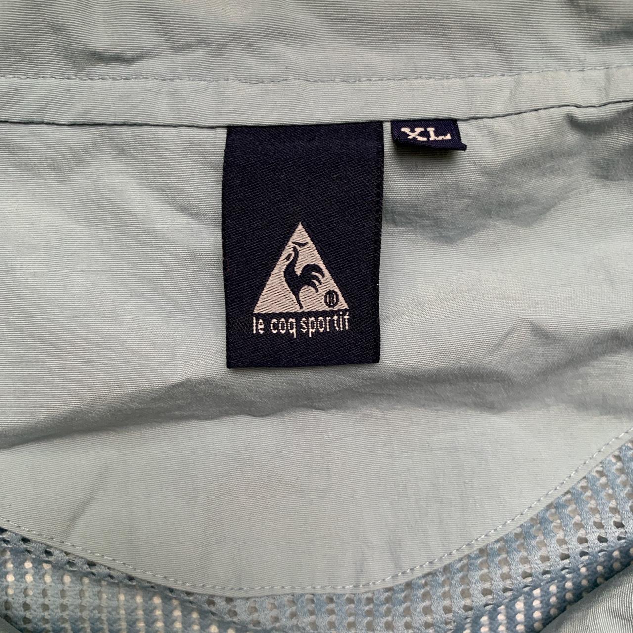 Le Coq Sportif Light blue and Navy Shell Tracksuit Skidoo Jacket (XL)