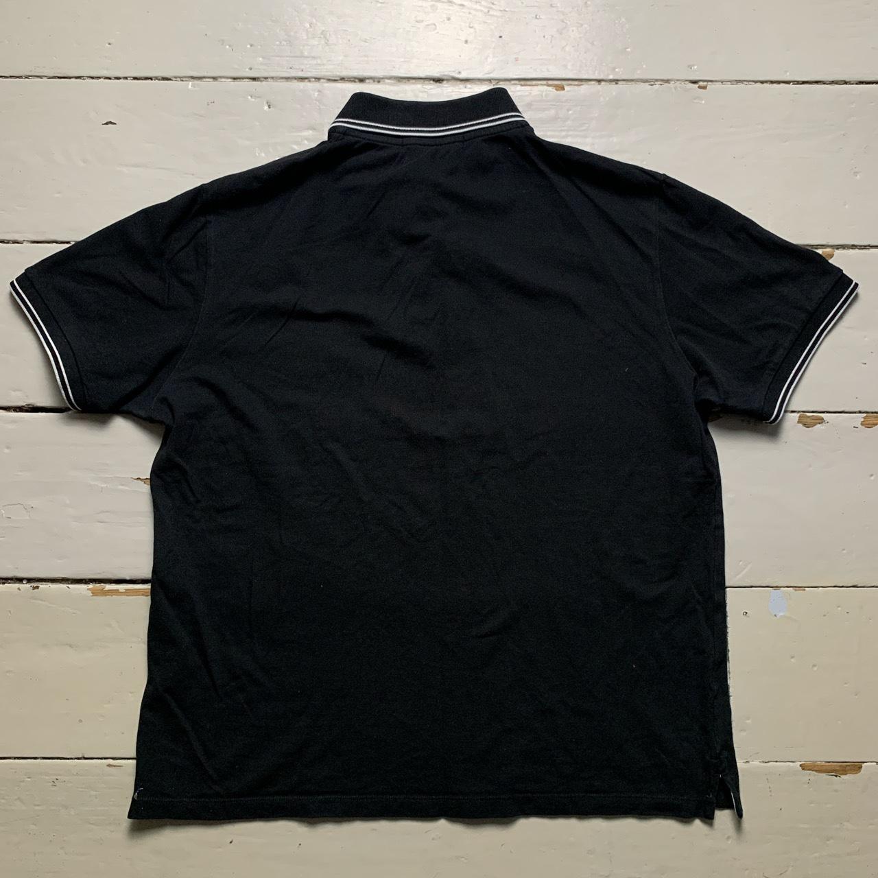 Stone Island Black and White Short Sleeve Polo Shirt