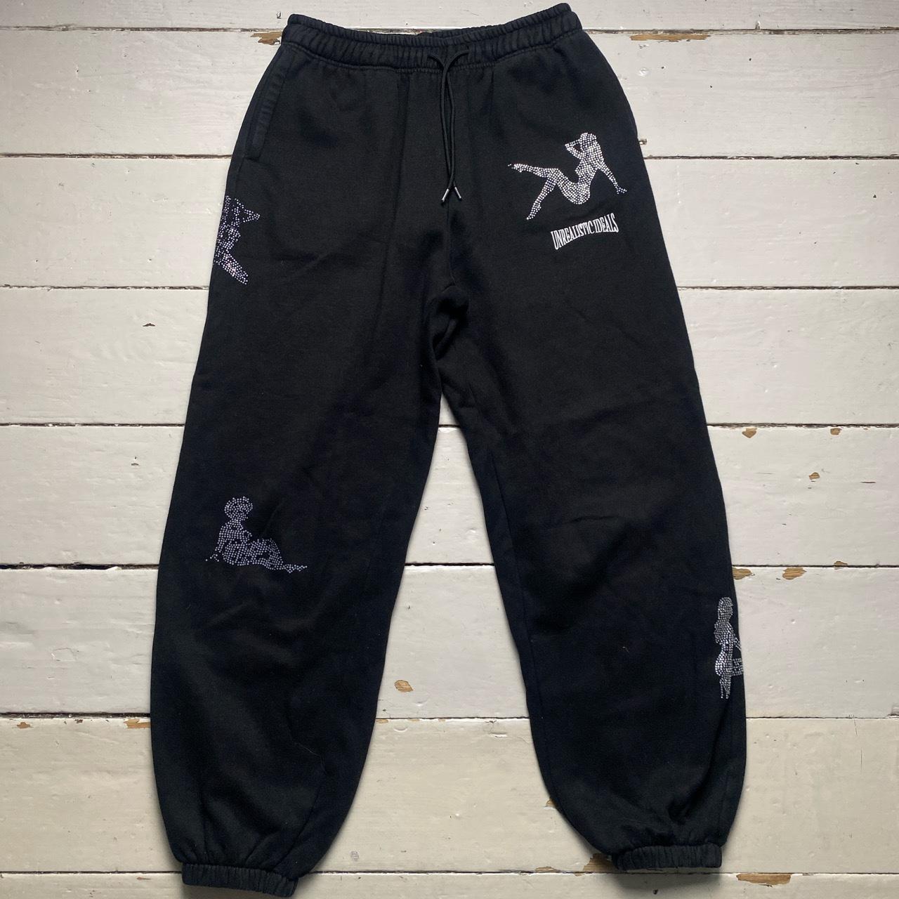 Unrealistic Ideals by Named Collective Black and Diamante Woman All Over Tracksuit