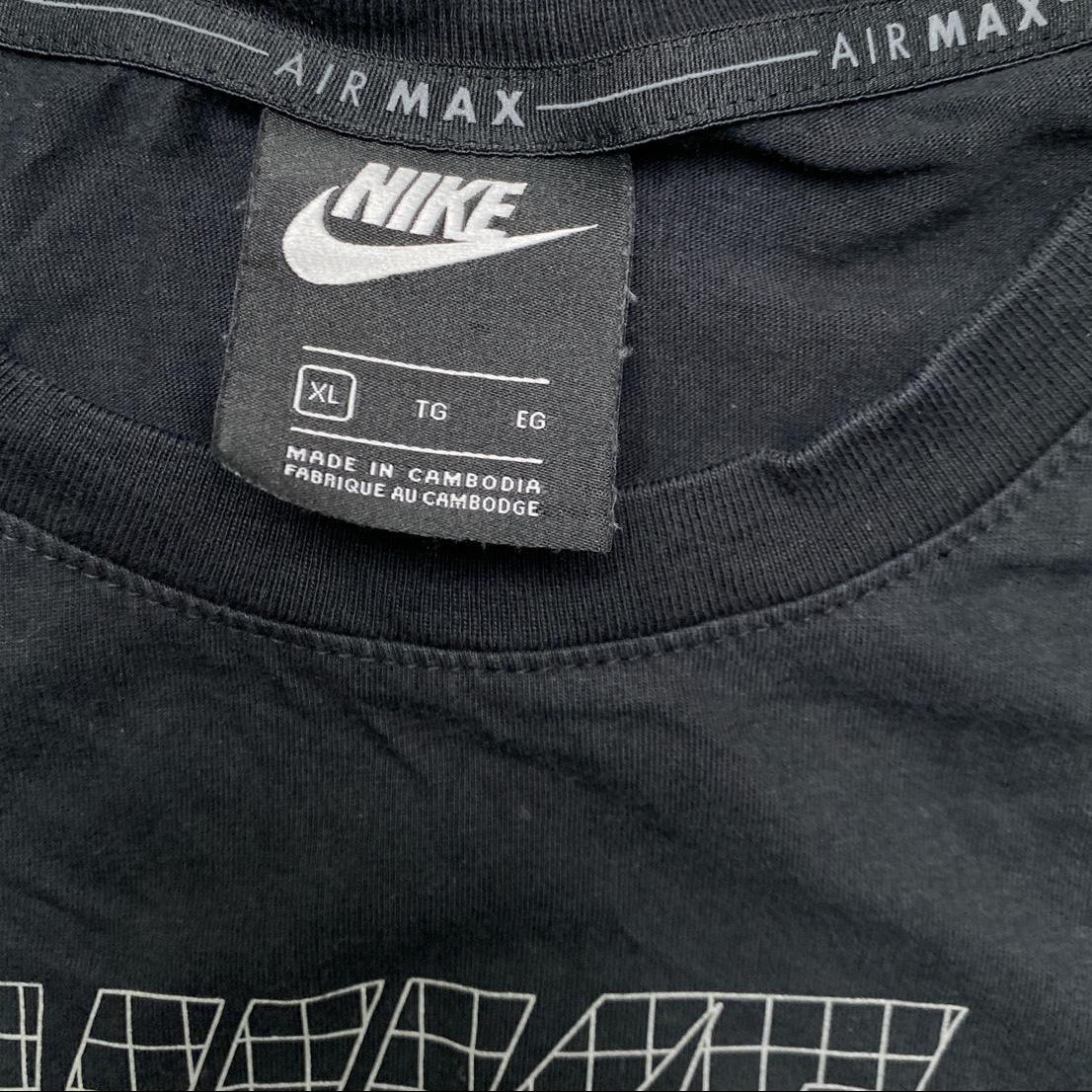 Nike Air Max Black and White T Shirt