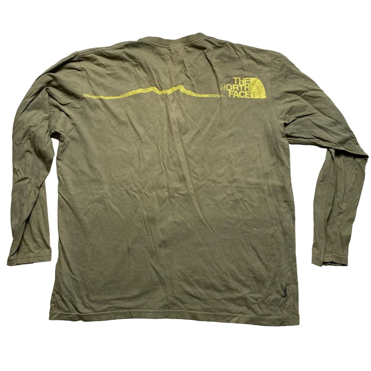 The North Face Vintage Green Long Sleeve T Shirt (XL)