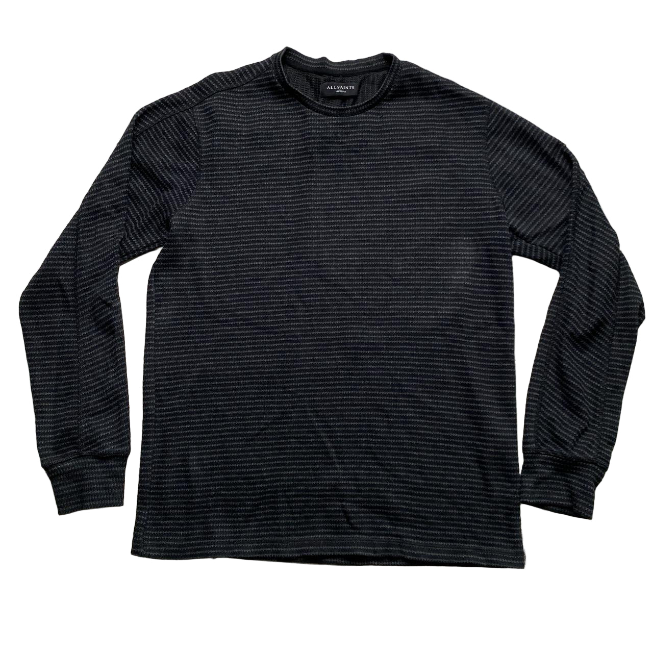 All Saints Black and Grey Jumper (M)