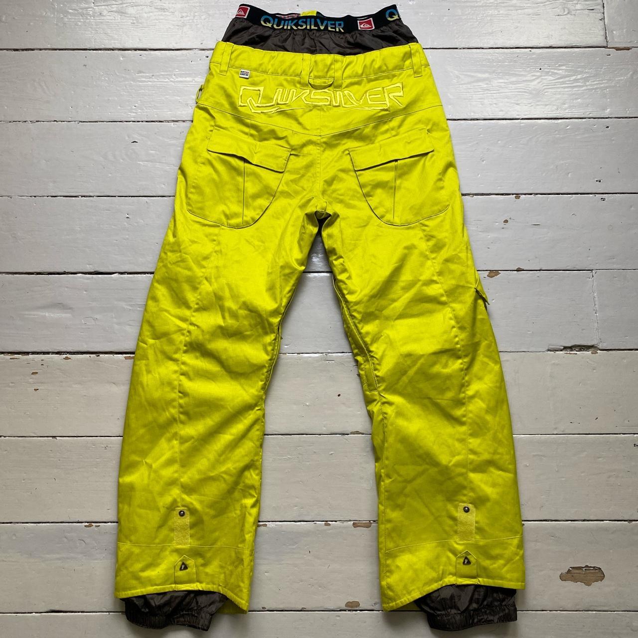 Quiksilver Neon Yellow Ski Pants / Trousers
