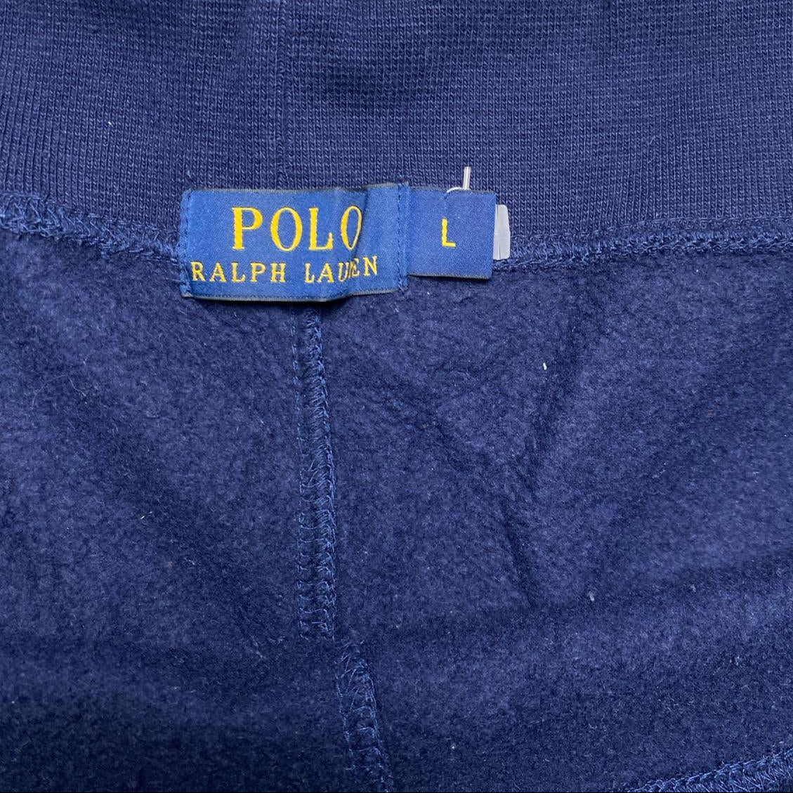 Polo Ralph Lauren Navy and Yellow Pony Baggy Joggers (L)