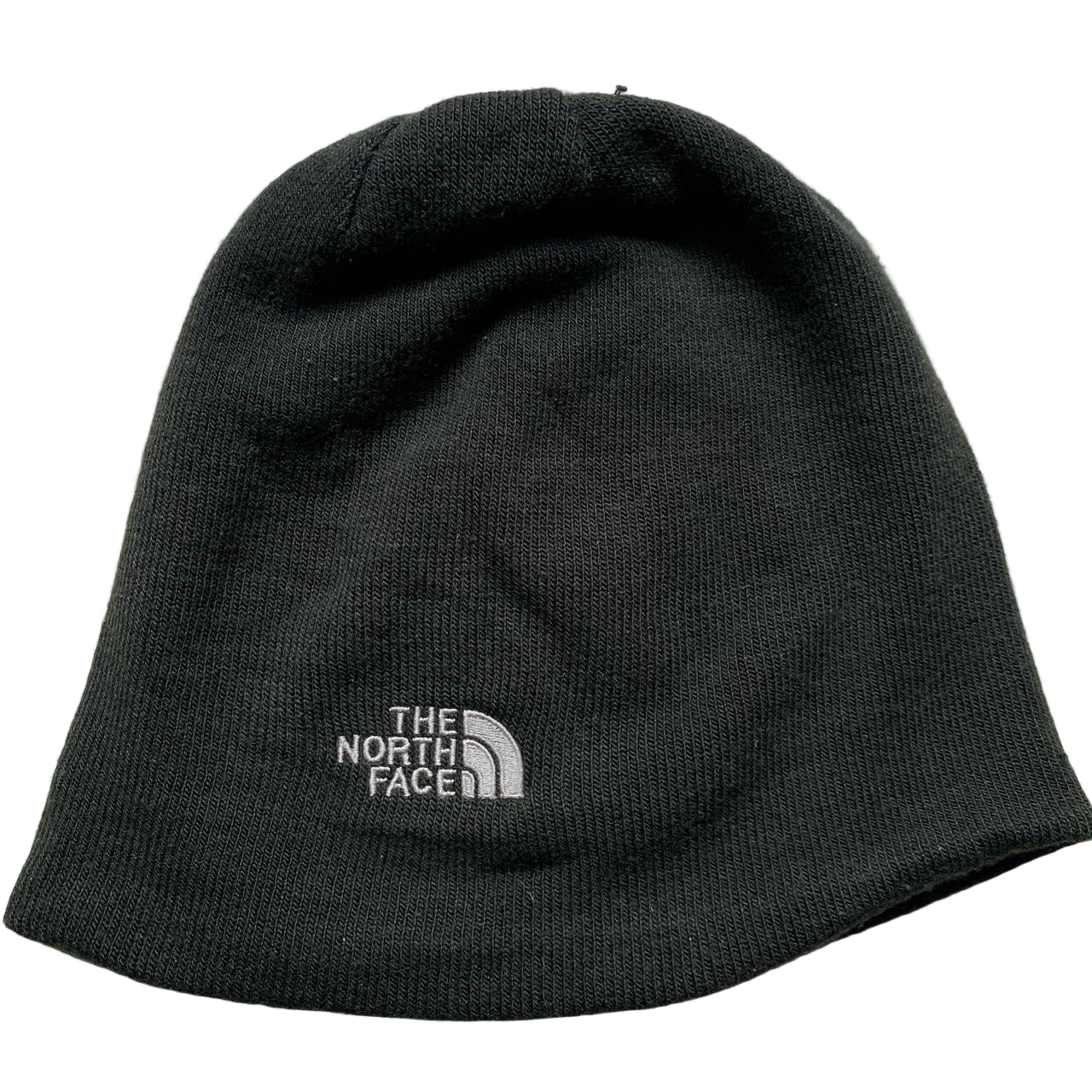 The North Face Grey and White Beanie Hat