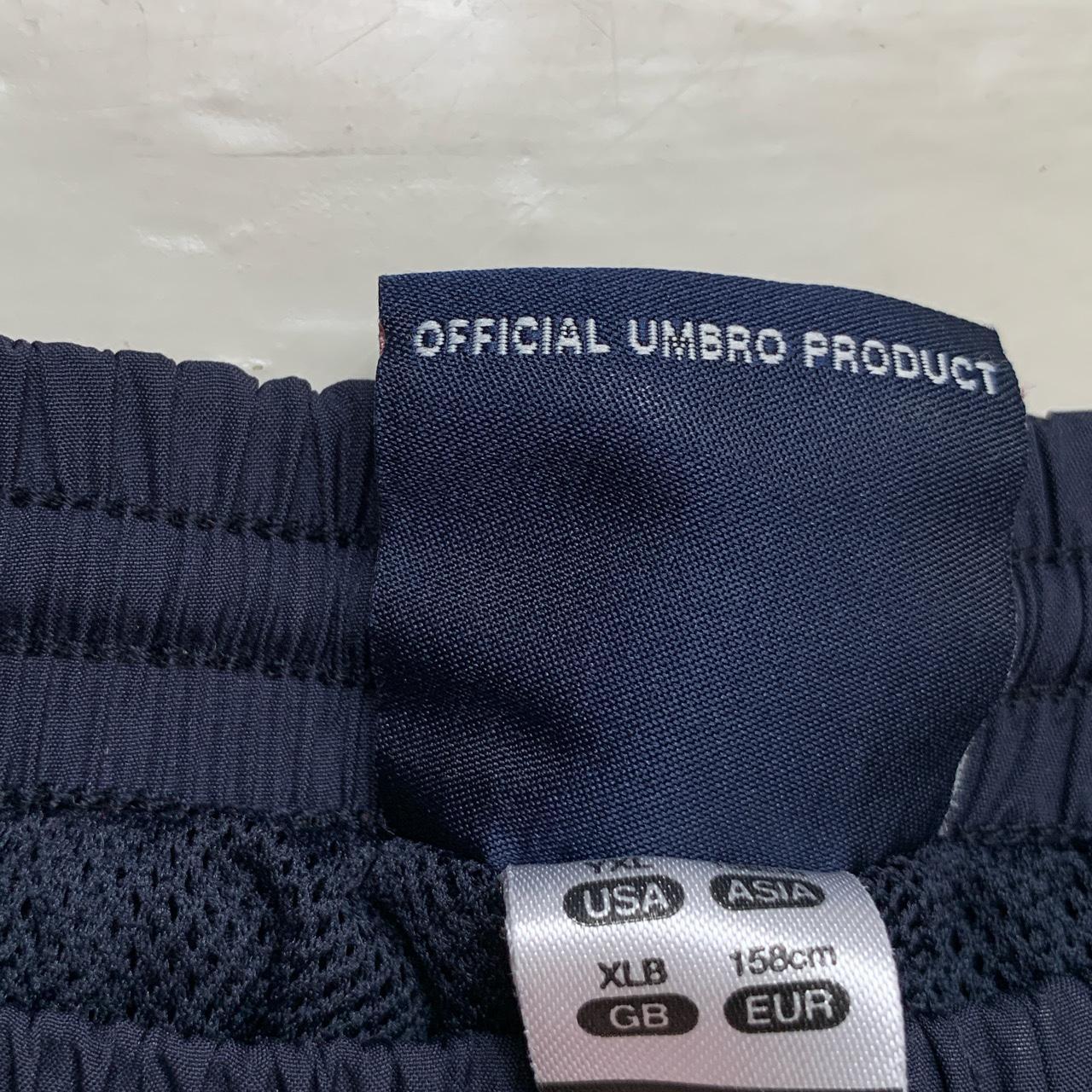 England Umbro Vintage Shell Track Pant Shorts Navy