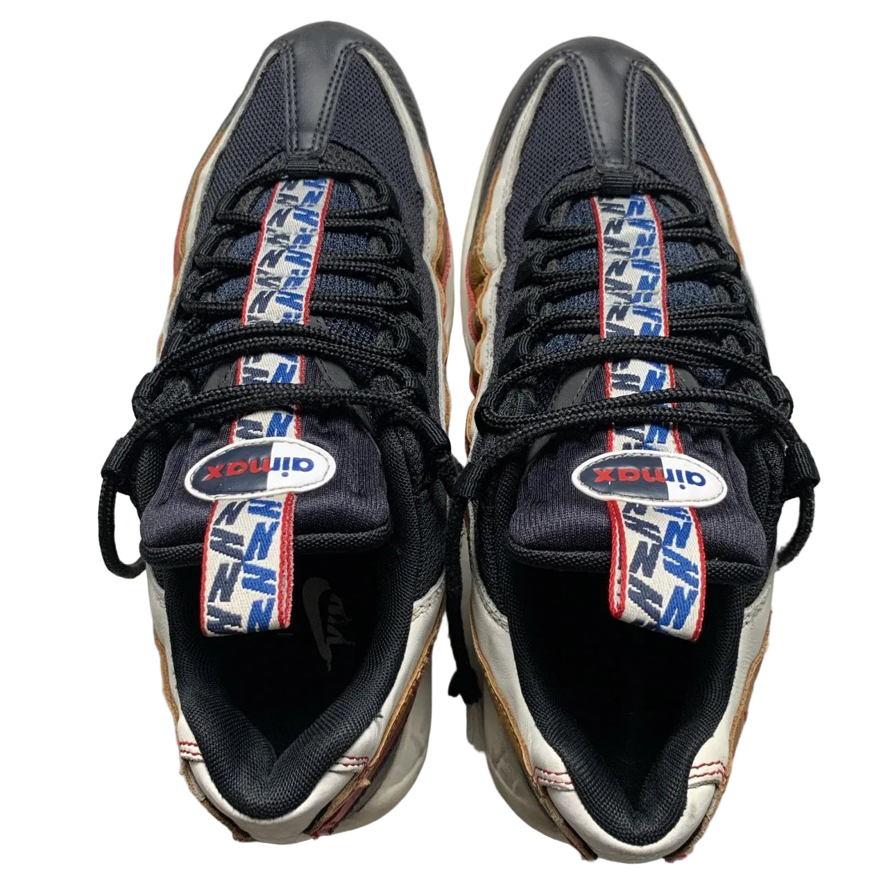 Nike Air Max 95 Pull Tab Black White and Red (UK 9)