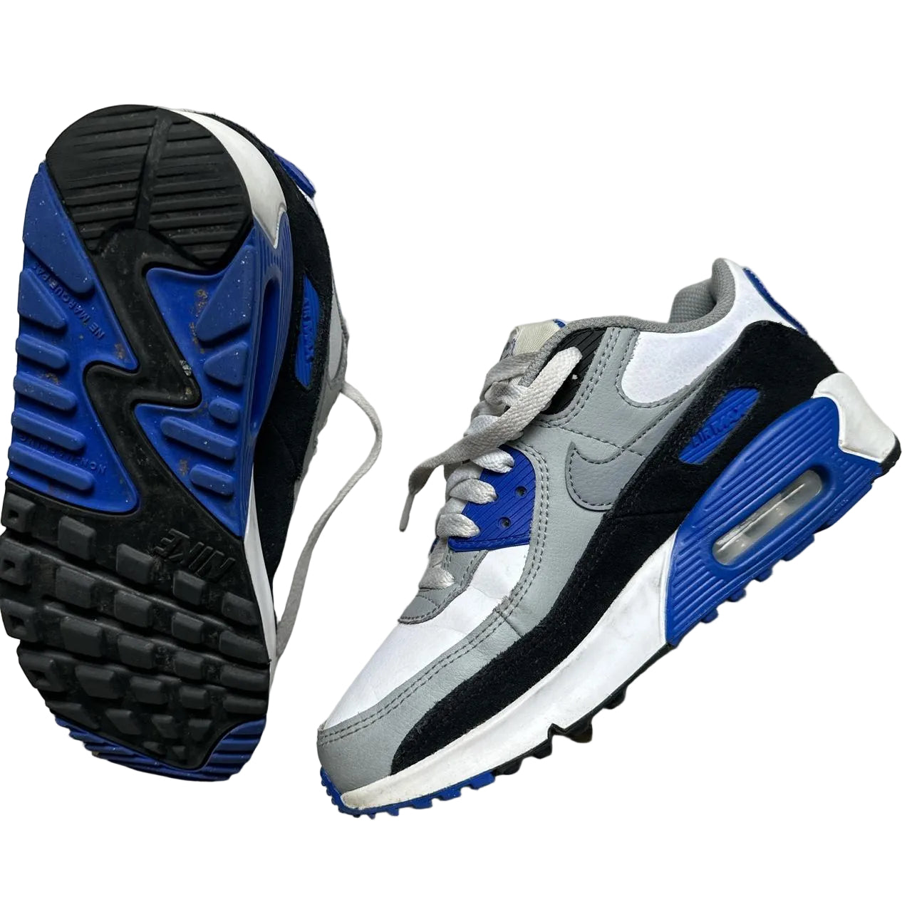 Nike Air Max 90 OG White Grey and Blue (UK 4)