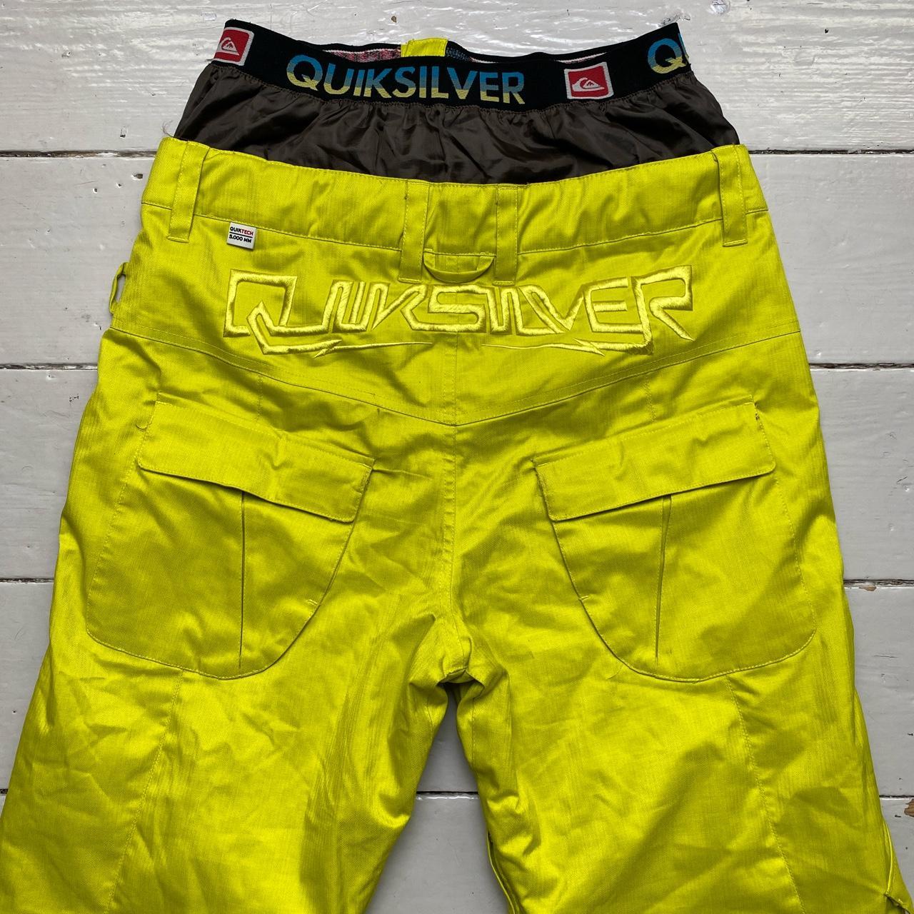 Quiksilver Neon Yellow Ski Pants / Trousers